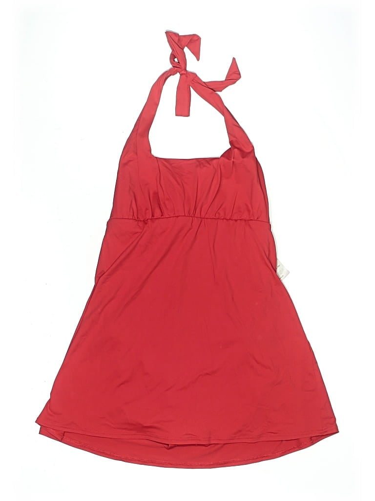 Pre-owned Lands' End Swimsuit Cover Up In Red