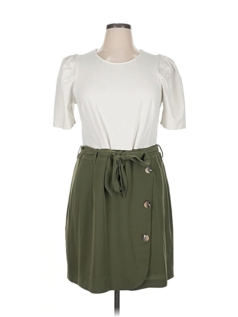 Pre-owned Express Casual Dress In Green