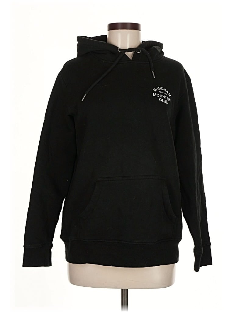 Pre-owned Assorted Brands Pullover Hoodie In Black