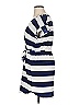 Pink Rose 100% Polyester Stripes Blue Casual Dress Size XL - photo 5