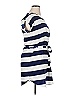 Pink Rose 100% Polyester Stripes Blue Casual Dress Size XL - photo 4