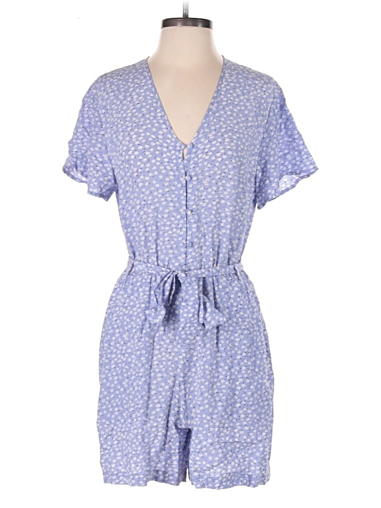 Pre-owned Rails Romper In Blue