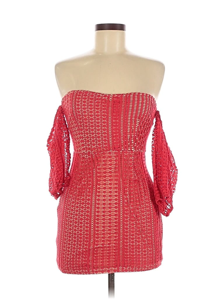 Pre-owned Prettylittlething Cocktail Dress In Red