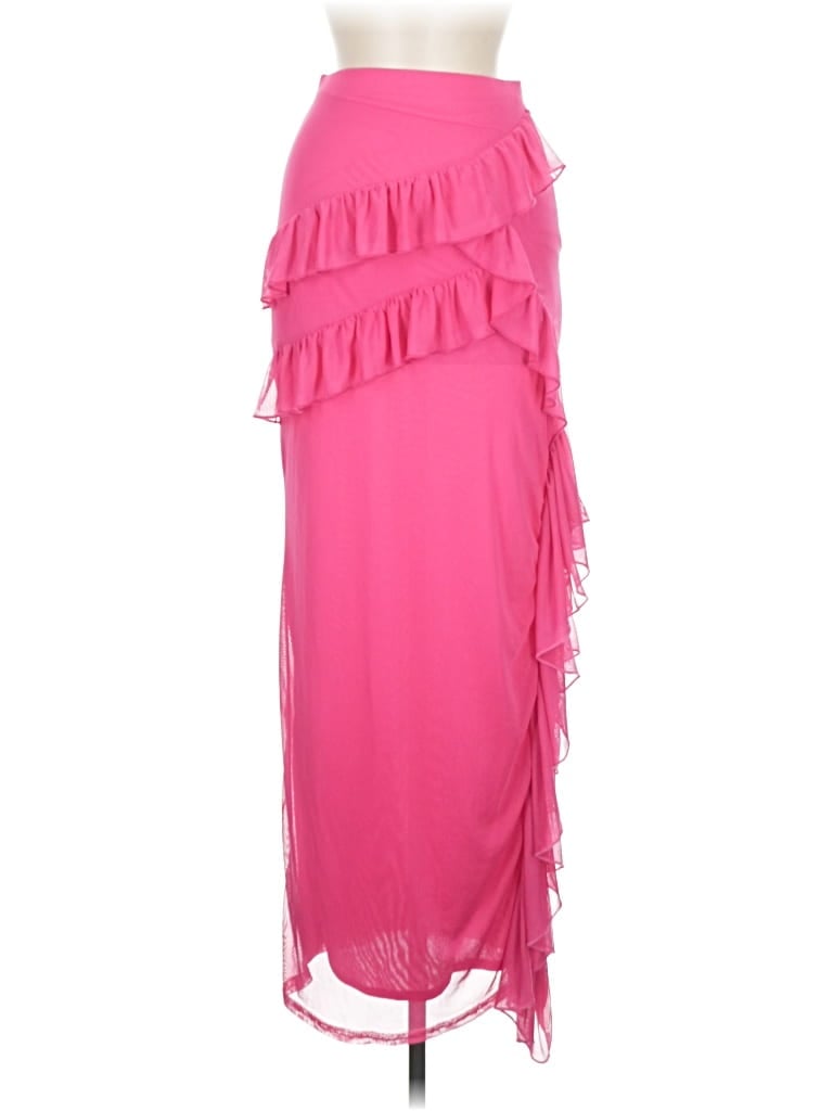 Boohoo Formal Skirt In Pink