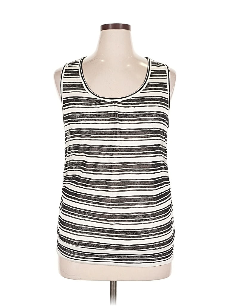 Pre-owned Brooklyn Industries Tank Top Ivory Strapless Neckline Tops In White