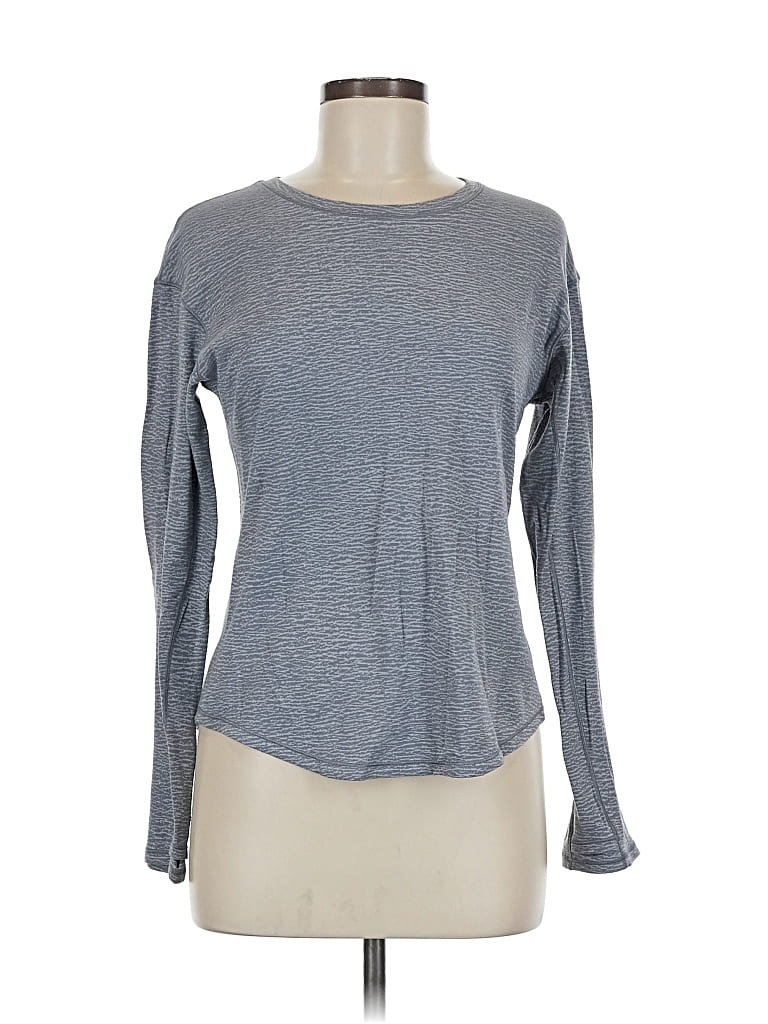 Pre-owned Lululemon Athletica Long Sleeve T-shirt In Gray