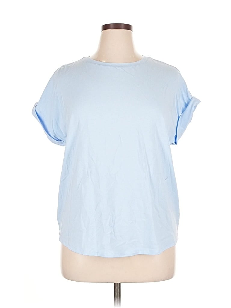 Pre-owned Caslon Short Sleeve T-shirt In Blue