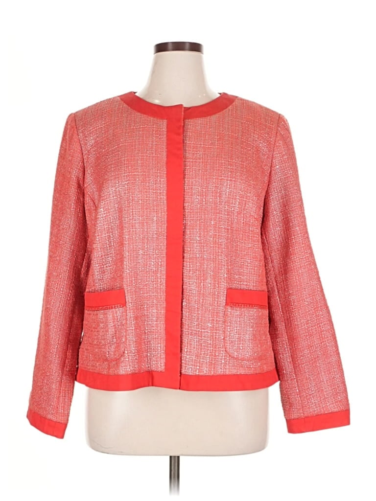 Pre-owned Jones New York Signature Jacket In Red