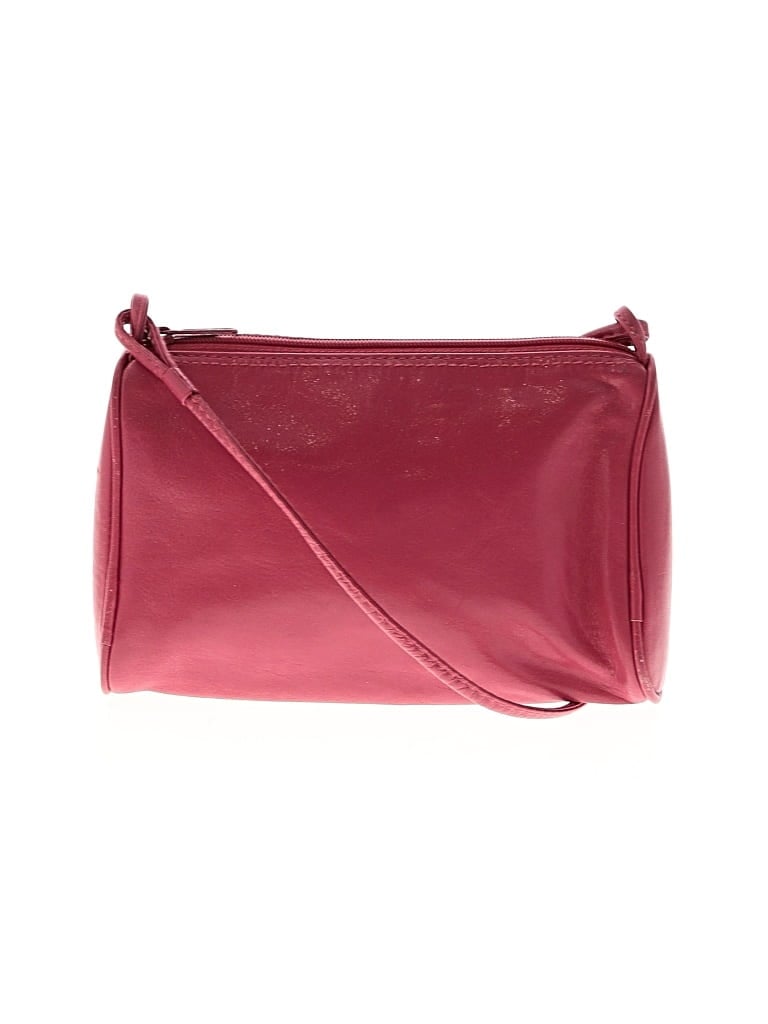 Pre-owned Giani Bernini Leather Crossbody Bag In Pink
