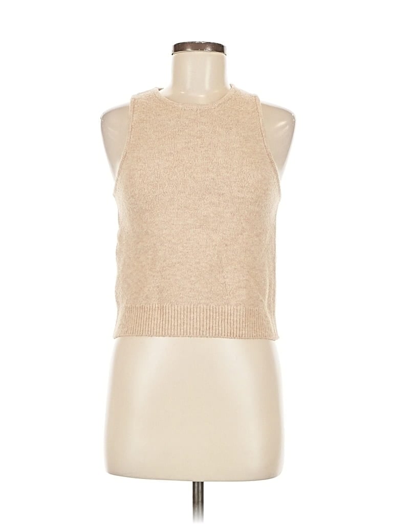 Pre-owned Mng Sweater Vest In Brown