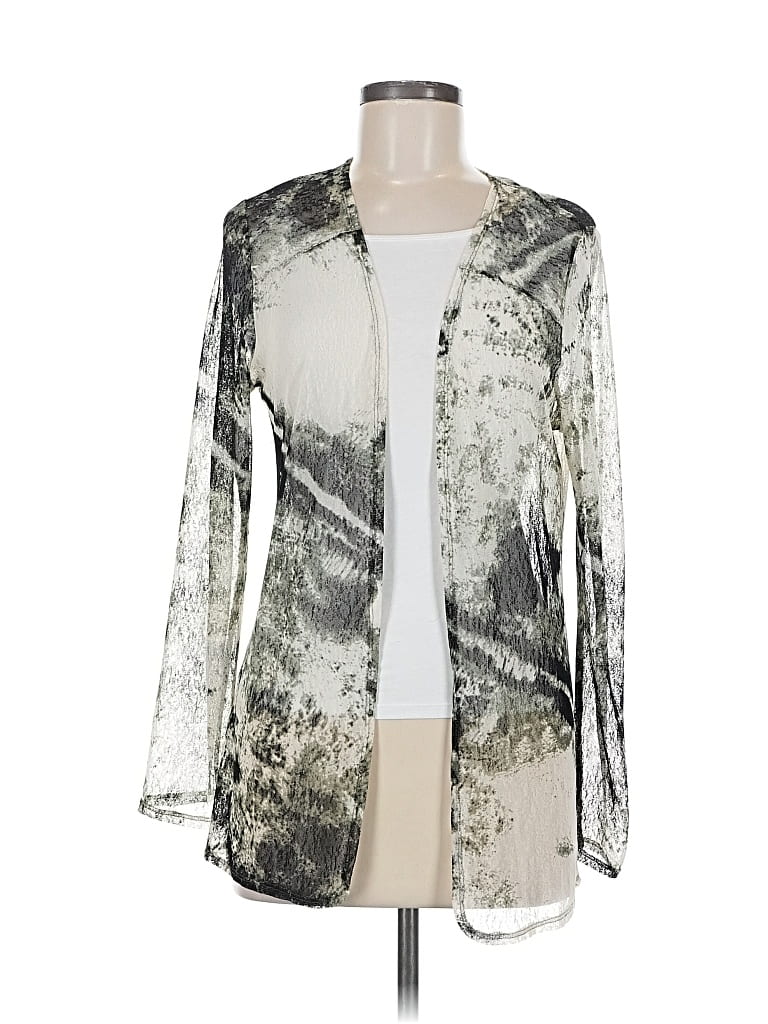 Pre-owned Easywear By Chico's Kimono In Silver