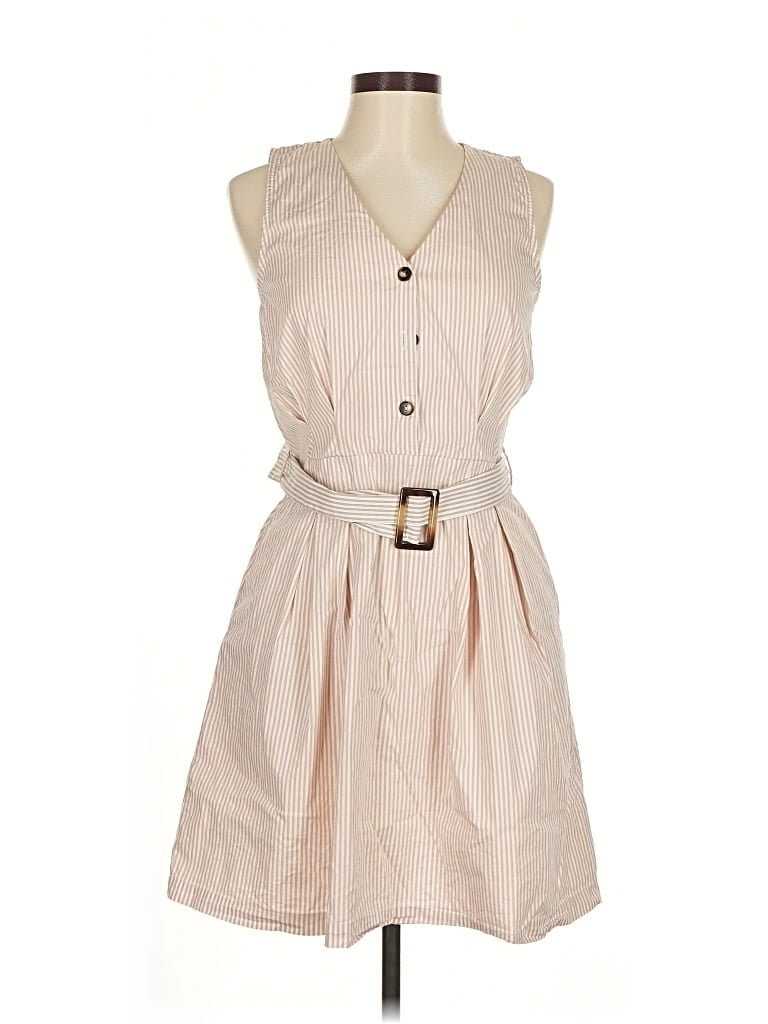 Pre-owned Monteau Casual Dress In Brown