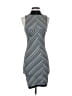 Zara Chevron-herringbone Gray Cocktail Dress Size XS - photo 1