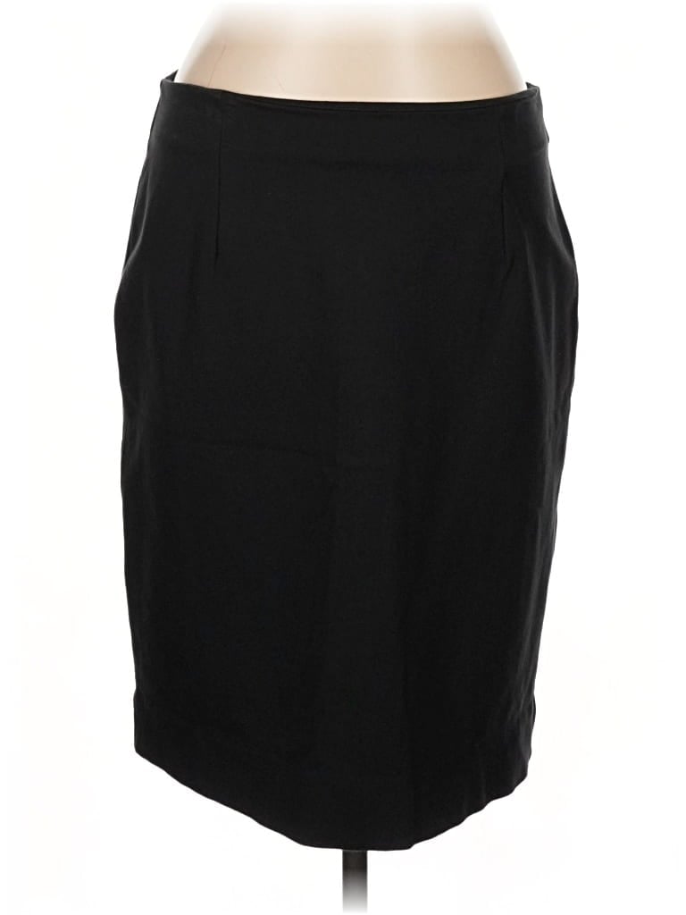 Pre-owned Lands' End Casual Skirt In Black