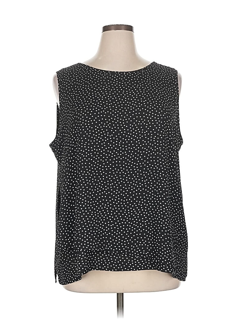 Pre-owned Chico's Sleeveless Blouse In Black