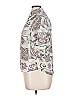 Shine Print Green Ivory Short Sleeve Blouse Size 0X - photo 5