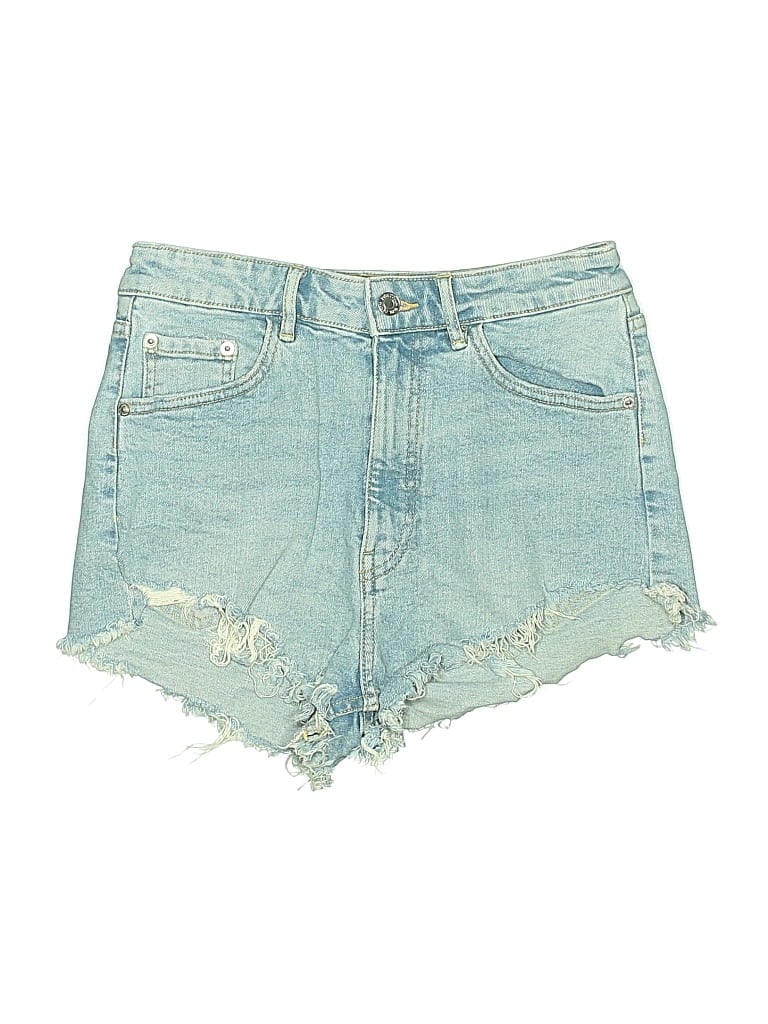 Pre-owned Zara Denim Shorts In Blue
