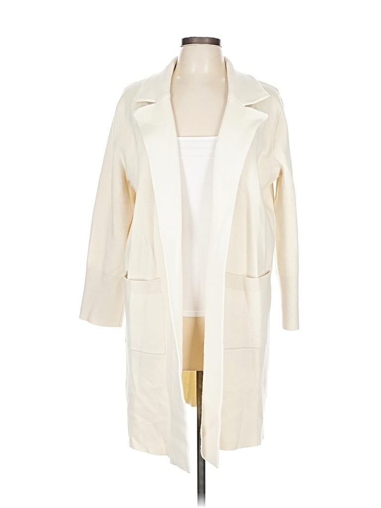 Pre-owned Lillusory Coat In White