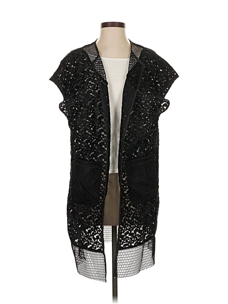 Pre-owned Steve Madden Cardigan Sweater In Black