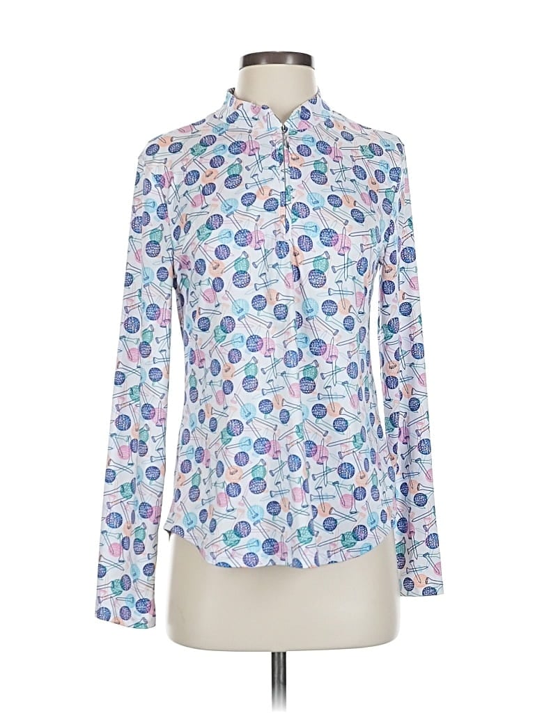 Pre-owned Emerald Long Sleeve Blouse In White