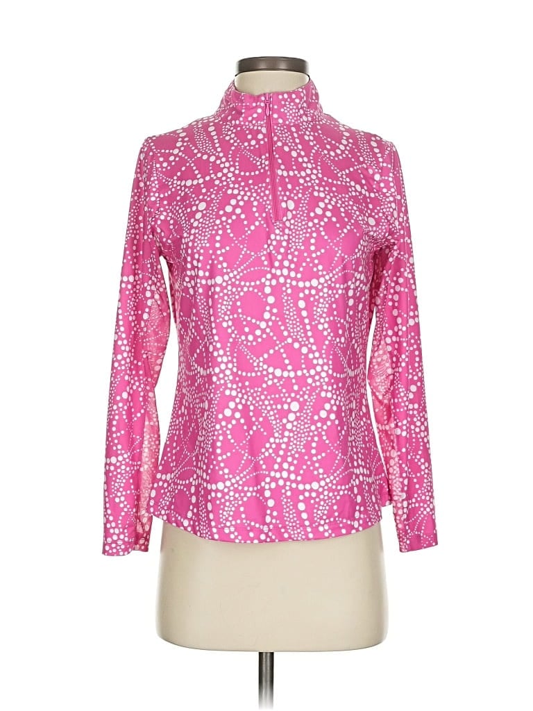 Pre-owned X By Gottex Cardigan Sweater In Pink