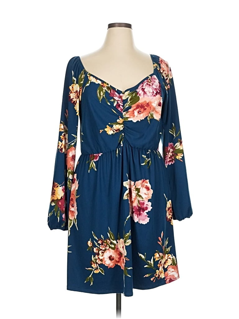 Pre-owned Chic Soul (chicsoul.com) Casual Dress In Blue