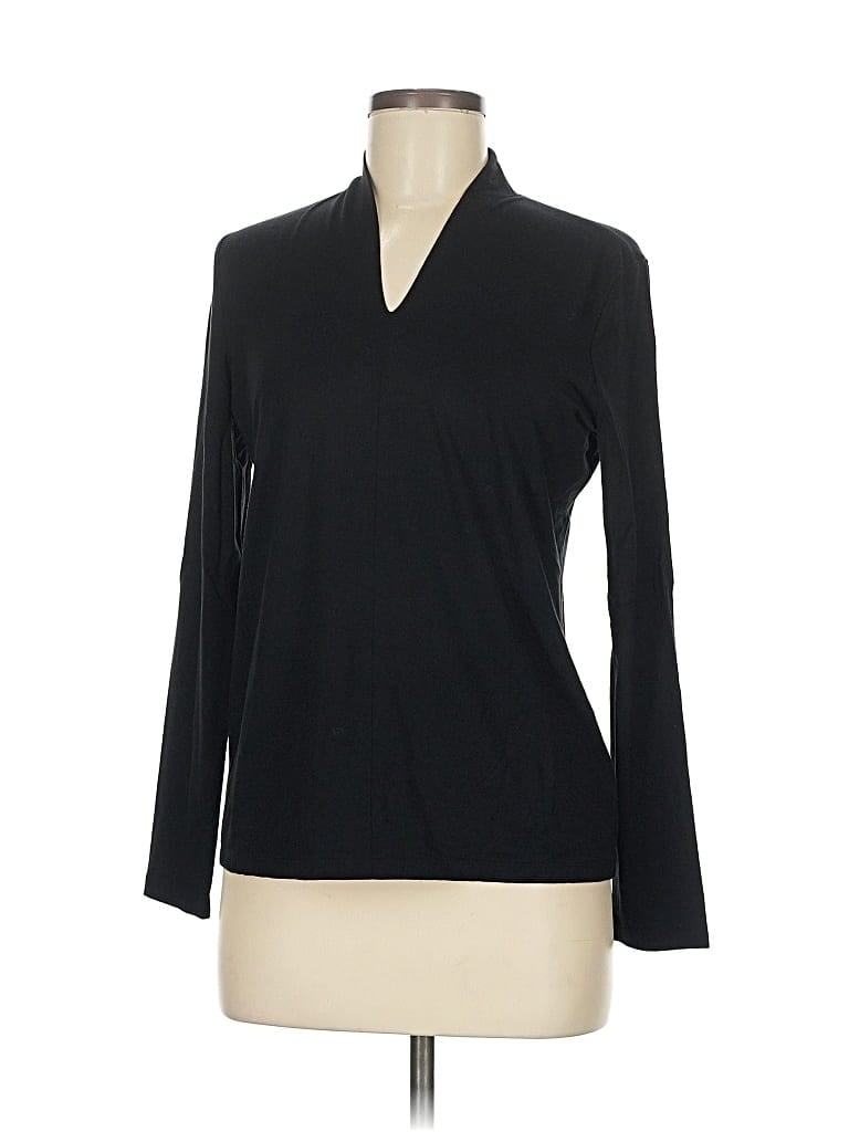 Pre-owned Talbots Long Sleeve T-shirt In Black