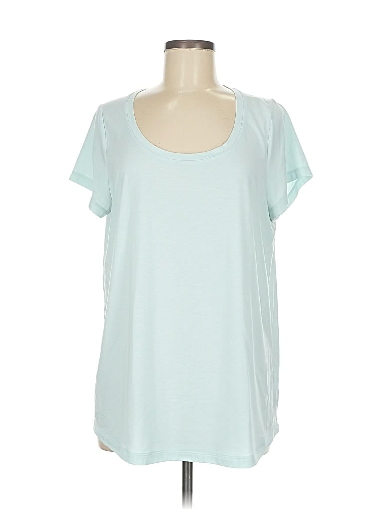 Pre-owned Athleta Short Sleeve T-shirt In Blue