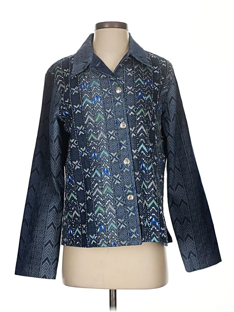 Pre-owned Coldwater Creek Jacket In Blue