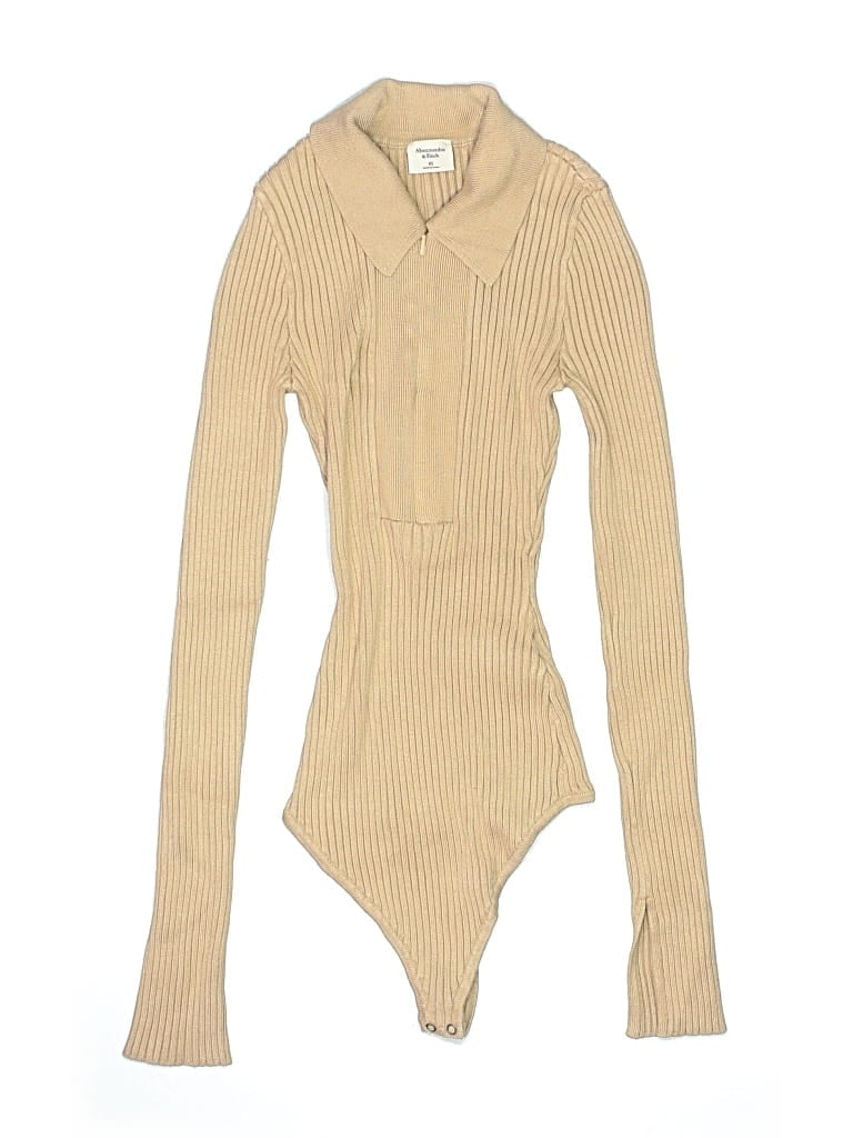 Pre-owned Abercrombie & Fitch Bodysuit In Brown