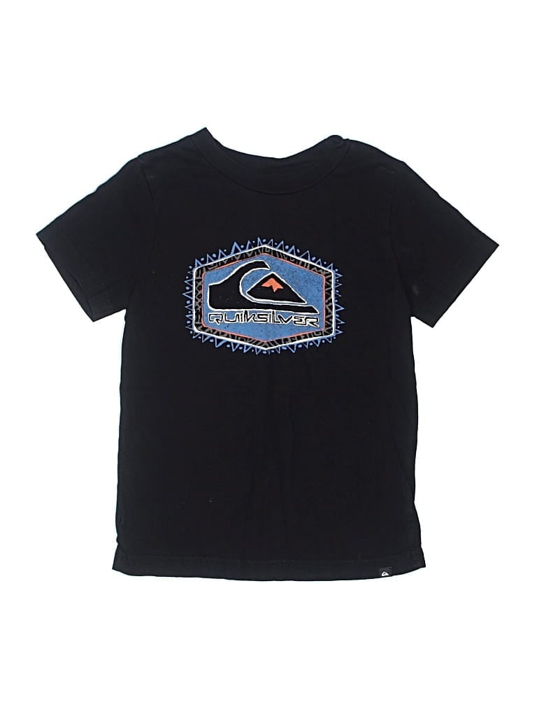 Pre-owned Quiksilver Kids' Short Sleeve T-shirt In Black