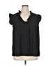 Unbranded Black Short Sleeve Blouse Size 1X - photo 1