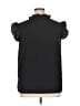 Unbranded Black Short Sleeve Blouse Size 1X - photo 2