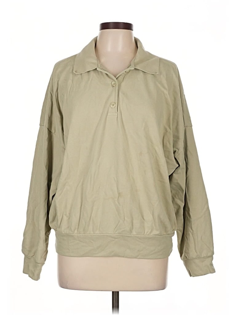 Pre-owned Pomander Place Long Sleeve Blouse In Brown
