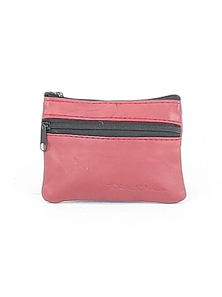 Pre-owned Assorted Brands Coin Purse In Burgundy