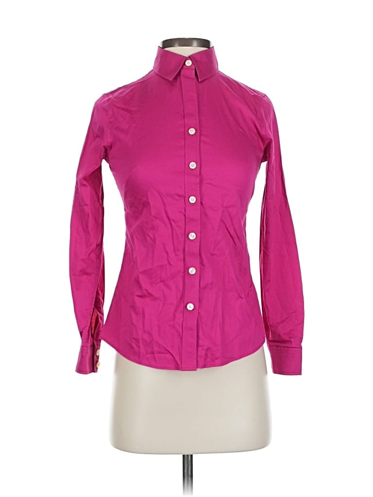 Pre-owned Banana Republic Long Sleeve Button Down Shirt In Pink