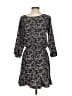 Joie 100% Polyester Print Black Casual Dress Size XS - photo 2