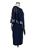 SLNY 100% Polyester Blue Casual Dress Size 6 - photo 4