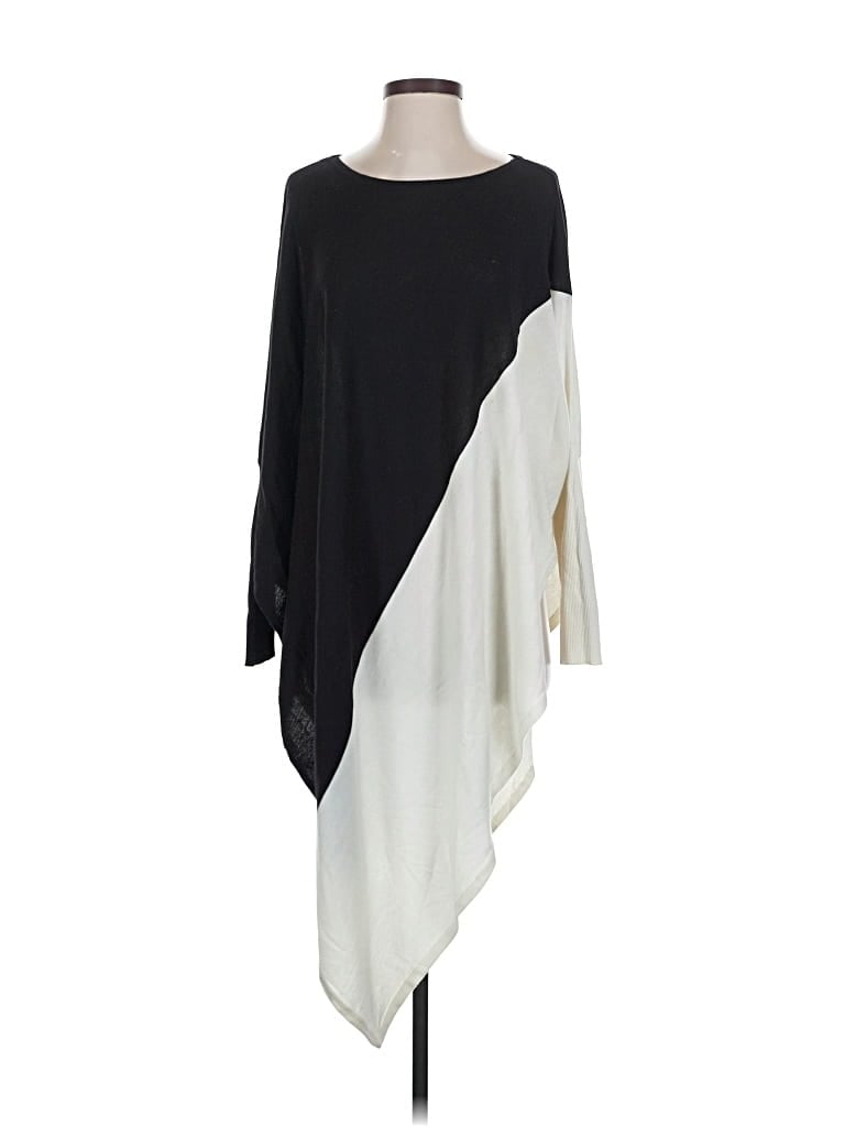 Pre-owned White House Black Market Poncho In Black