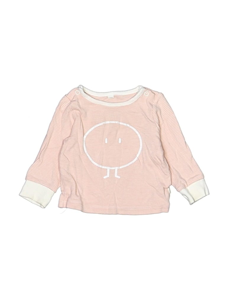 Pre-owned Mori Babies' Long Sleeve T-shirt In Pink
