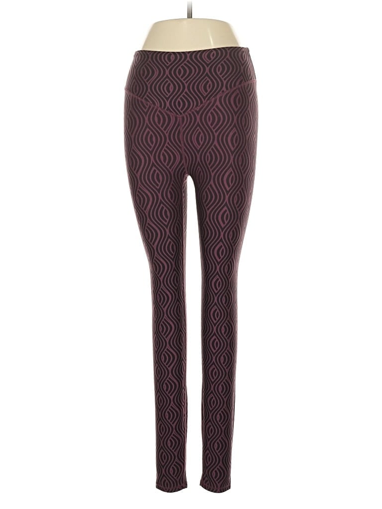 Pre-owned Sincerely Jules For Bandier Leggings In Burgundy