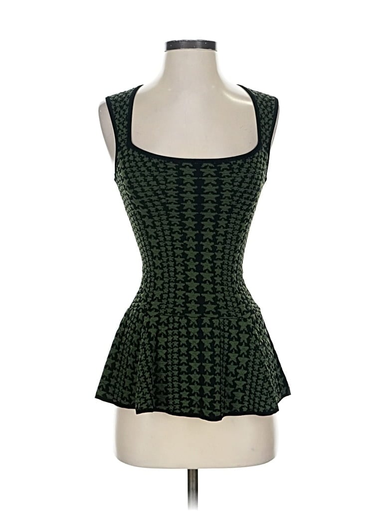 Torn By Ronny Kobo Sleeveless Blouse In Green