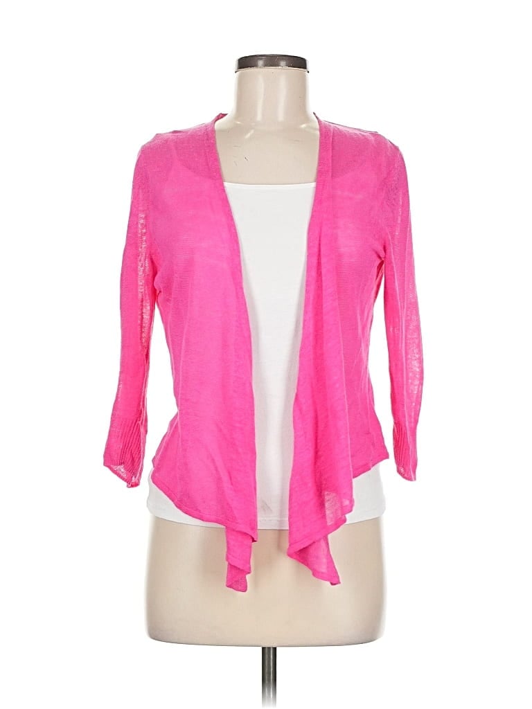 Pre-owned Nic + Zoe Cardigan Sweater In Pink