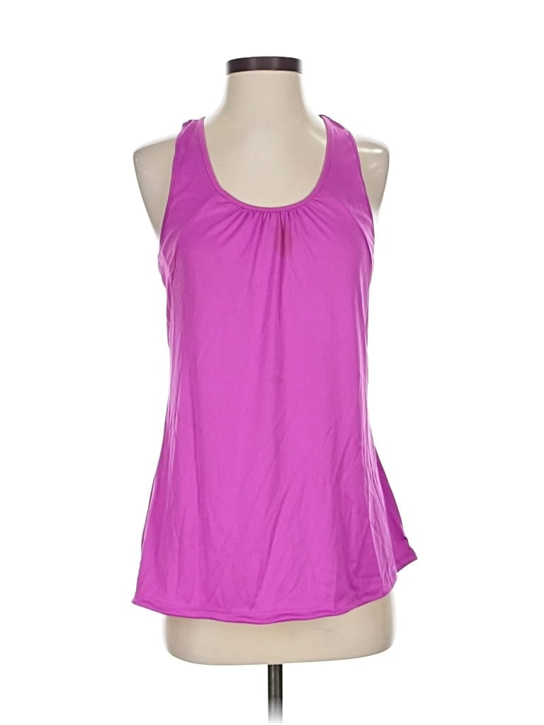 Pre-owned Danskin Now Tank Top Purple Halter Neckline Tops