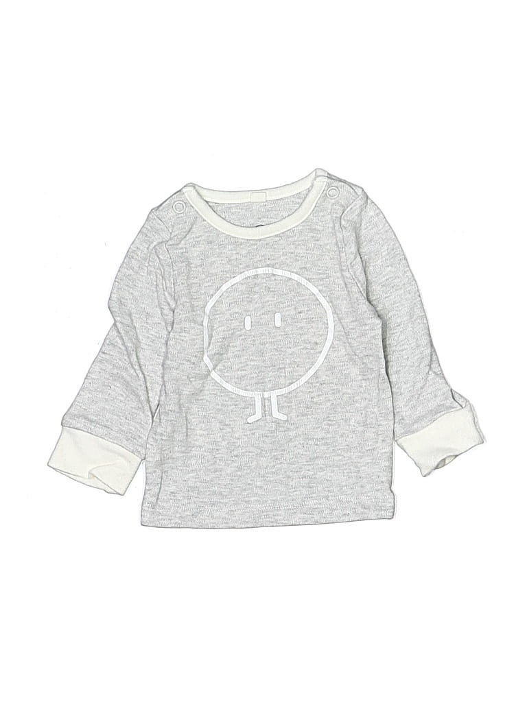 Pre-owned Mori Babies' Long Sleeve T-shirt In Gray