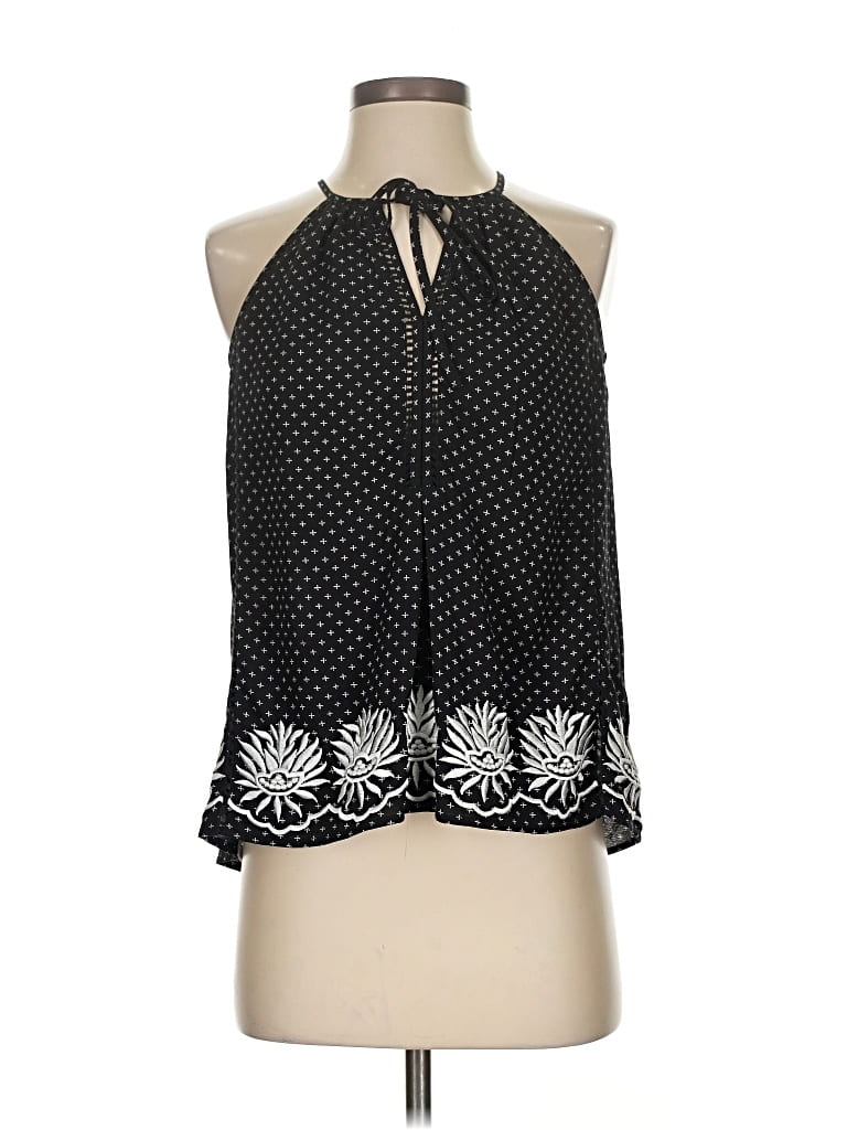 Pre-owned Ranna Gill Sleeveless Blouse In Black