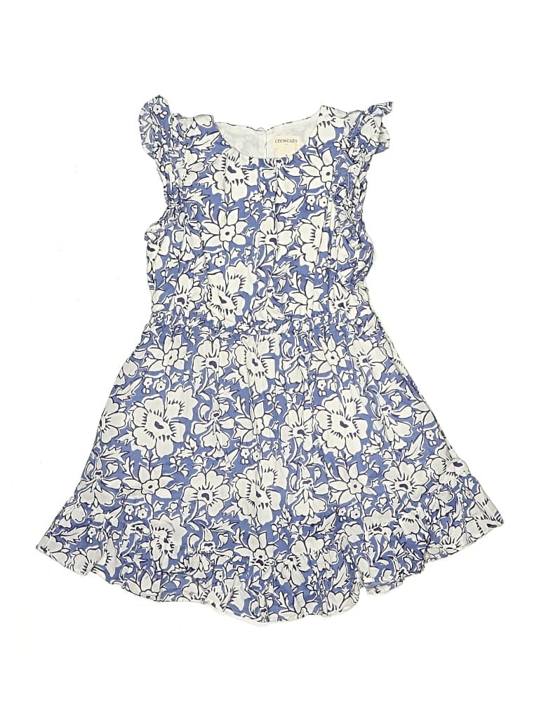 Pre-owned Crewcuts Outlet Kids' Dress In Blue