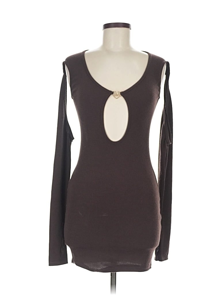 Pre-owned Prettylittlething Cocktail Dress In Gray