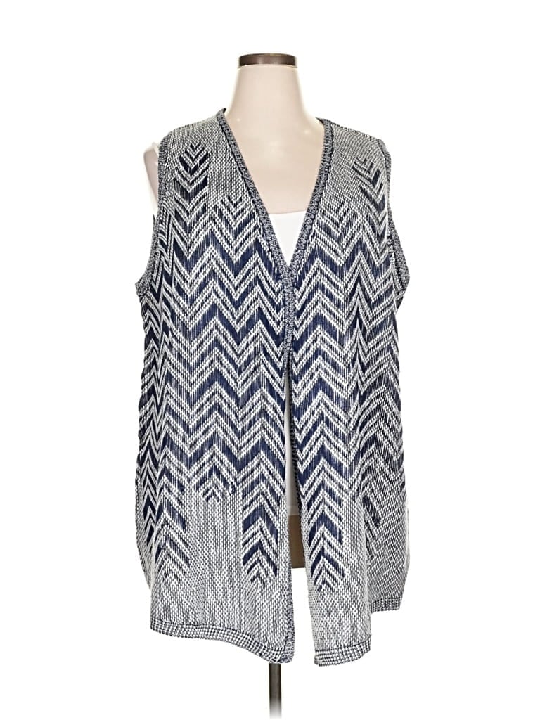 Pre-owned Catherines Sweater Vest In Blue
