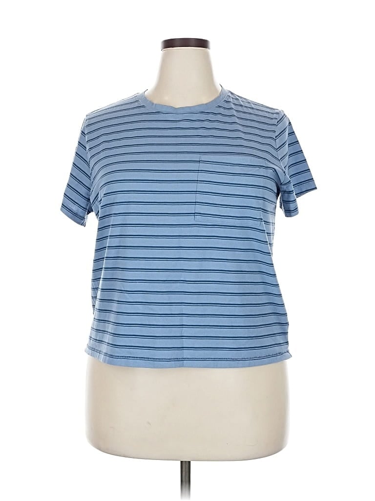 Pre-owned Arizona Jean Company Short Sleeve T-shirt In Blue